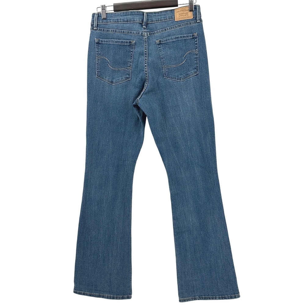 Levi Strauss Signature Womens Size 10M Blue Mid Rise Bootcut Jeans‎ W30 L32 - Picture 3 of 12